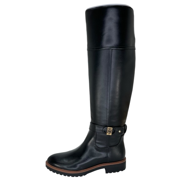 Tommy Hilfiger Felvia Black Knee High Womens Boots Size 6M - Picture 3 of 13